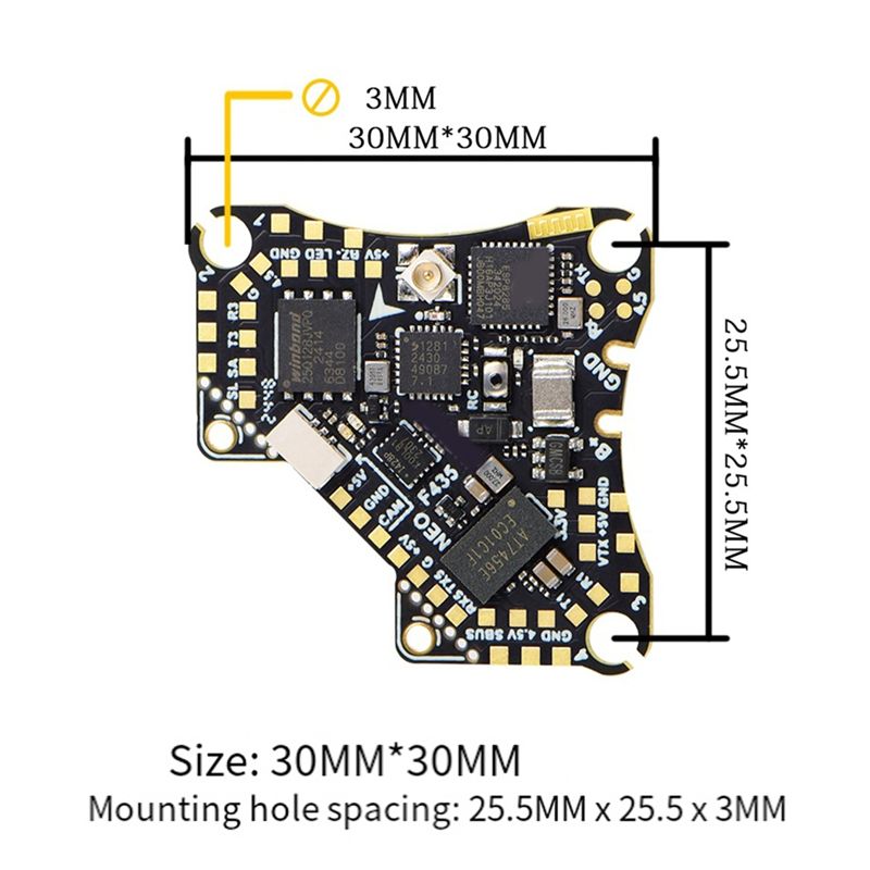 Полетный контроллер FBIL-F435  – обзор и цена Drone Flight Controller