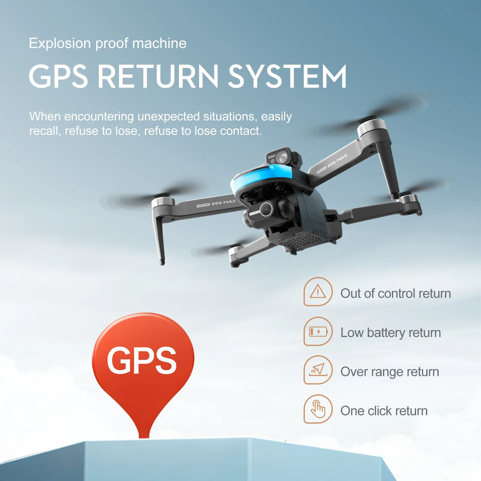 НОВЫЙ S9S MAX MINI Drone 4K 2- – обзор и цена Drone Gps Mount