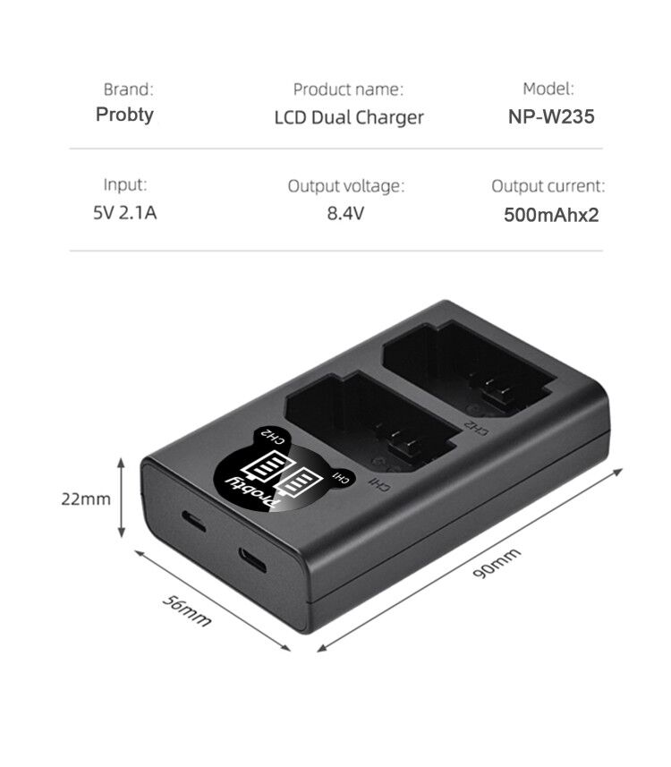 2200 мАч NP-W235 NP W235 Аккум – обзор и цена Drone Camera
